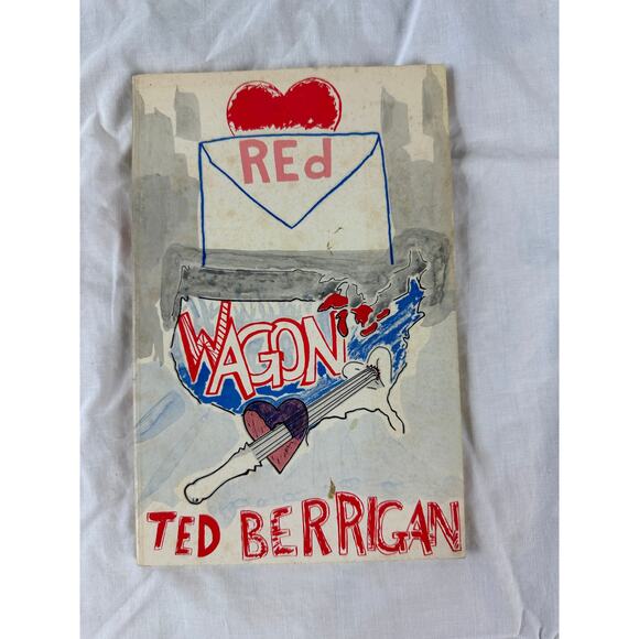 Red Wagon RARE First Edition Paperback book of poetry by Ted Berrigan 1976 - Picture 1 of 8